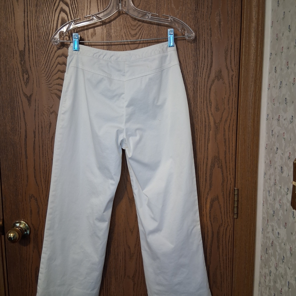 Petite Sophisticate Off-White Straight Leg Pants - Picture 4 of 10